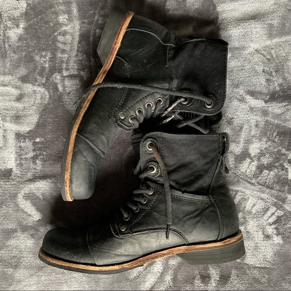 Men's GBX Griff Wrinkle Leather Boots Size 8 - Picture 1 of 8